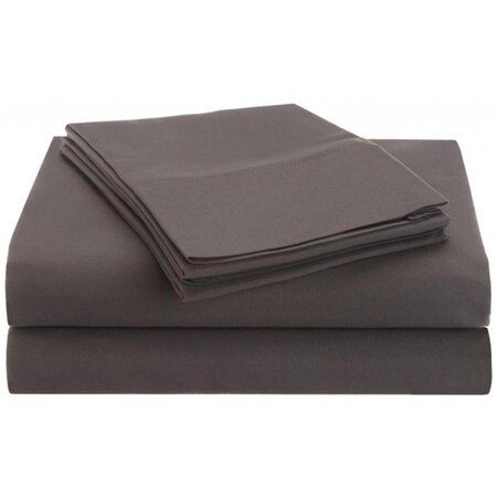 Vanessa Collection Microfiber Full Sheet Set Solid Silver MF1500FLSH SLSV